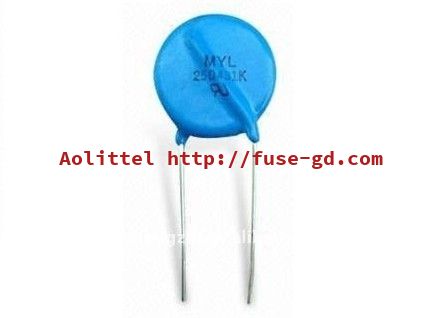 Overvoltage Suppression Fast Response VDR 25mm Zinc Oxide Varistor Resistor 25D101K 100V For Surge Protection