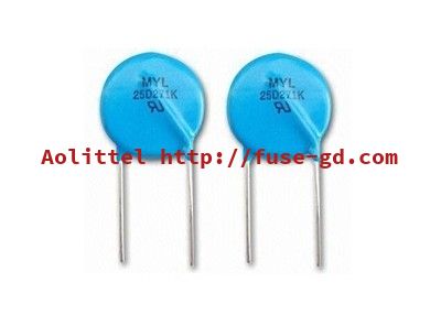 Overvoltage Suppression Fast Response VDR 25mm Zinc Oxide Varistor Resistor 25D101K 100V For Surge Protection