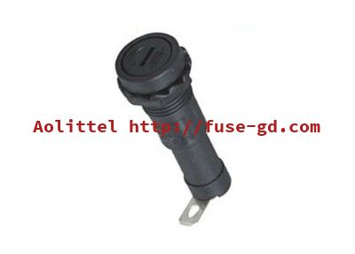Low Voltage Bayonet Horizontal R3-9 Panel Mount Type Fuse Holder 15A 250V For 6x30mm Ceramic Fuse Glass Fuse