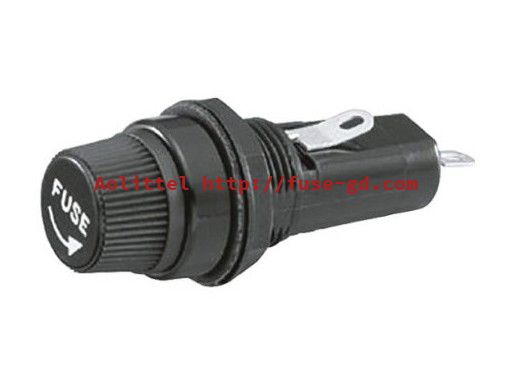 Low Voltage Bayonet Horizontal R3-9 Panel Mount Type Fuse Holder 15A 250V For 6x30mm Ceramic Fuse Glass Fuse