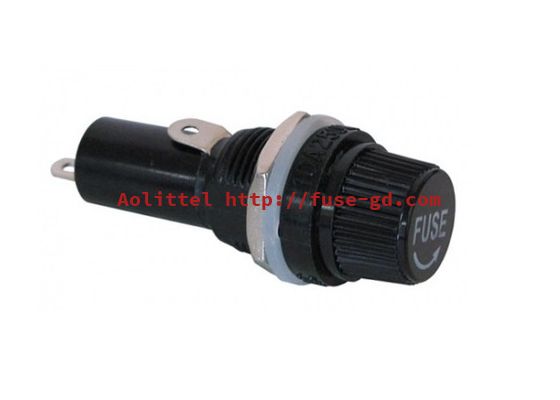 UL94 V0 Flammability Miniature Screw Type Cartridge PCB Fuse Holder Box Block For 5x20mm Ceramic Tube Fuses 10A 250V