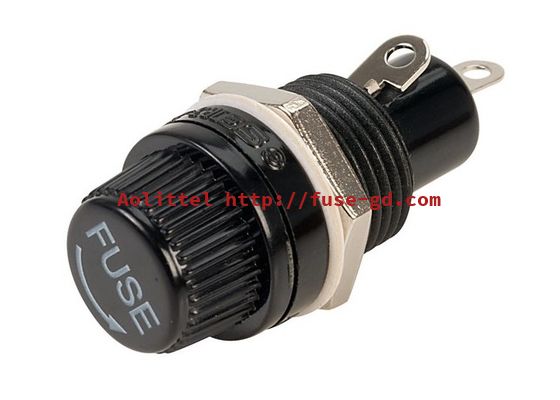 UL94 V0 Flammability Miniature Screw Type Cartridge PCB Fuse Holder Box Block For 5x20mm Ceramic Tube Fuses 10A 250V